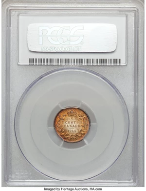 image for: George V 5 Cents 1911