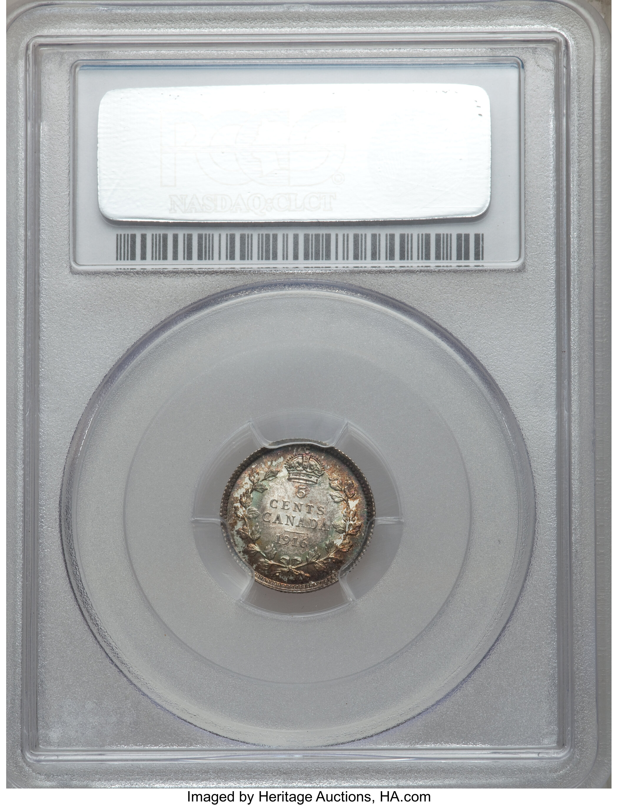 image for: George V 5 Cents 1916