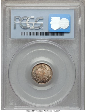 image for: George V 5 Cents 1920 MS64 PCGS