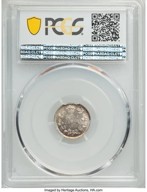image for: George V 5 Cents 1914 MS64+ PCGS