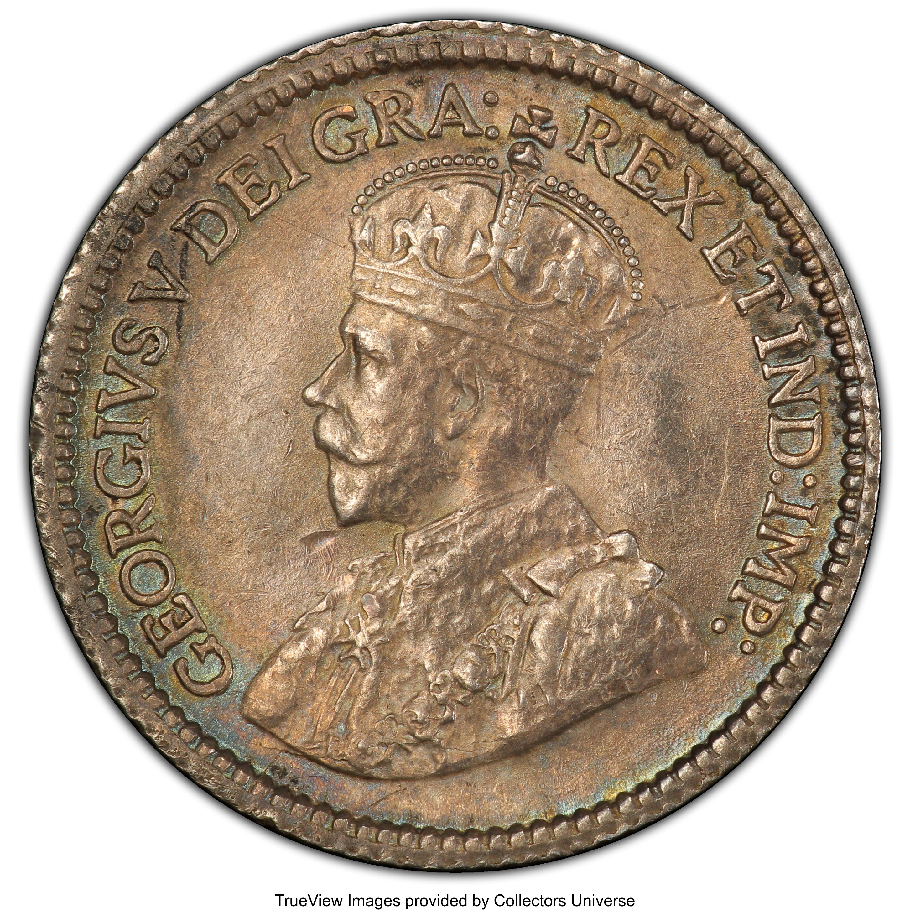 image for: George V 5 Cents 1916 MS62 PCGS