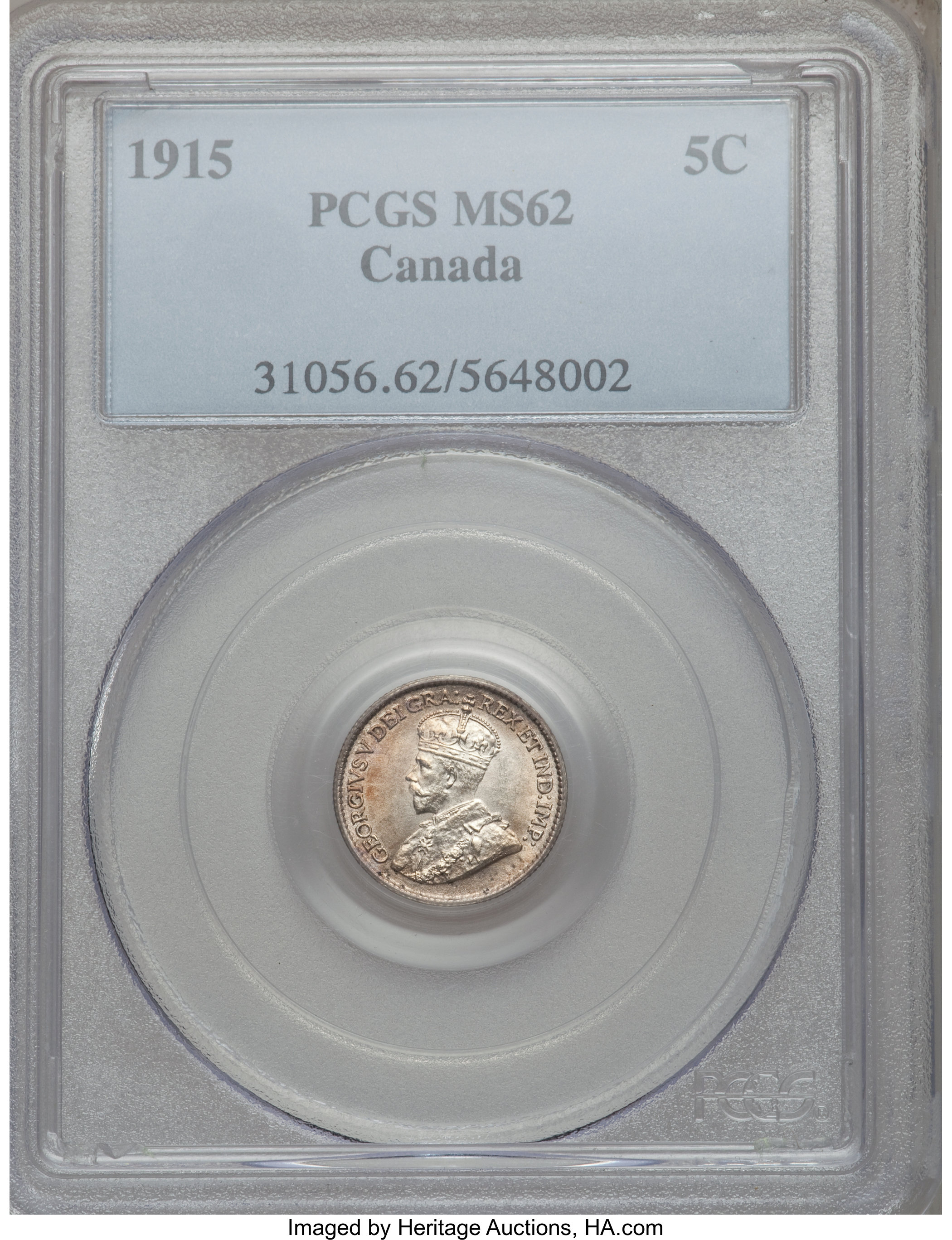 image for: George V 5 Cents 1915