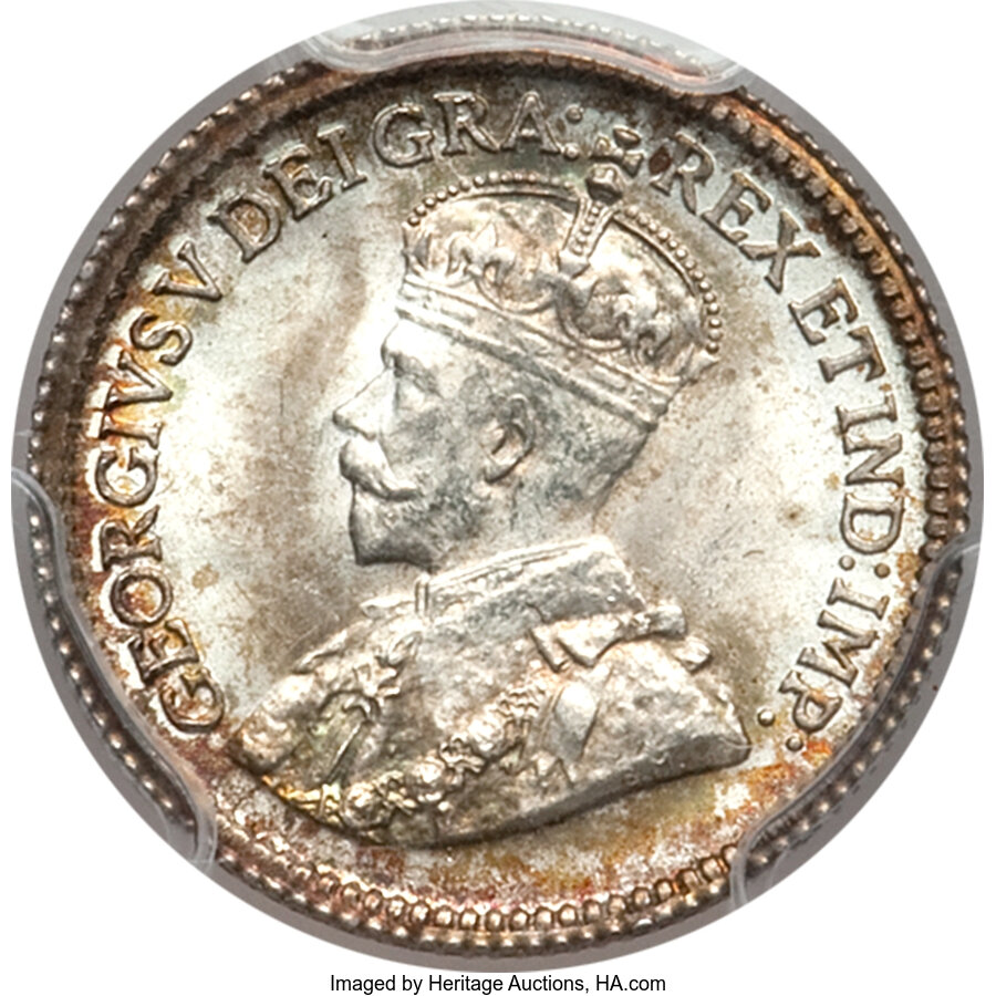 image for: George V 5 Cents 1916