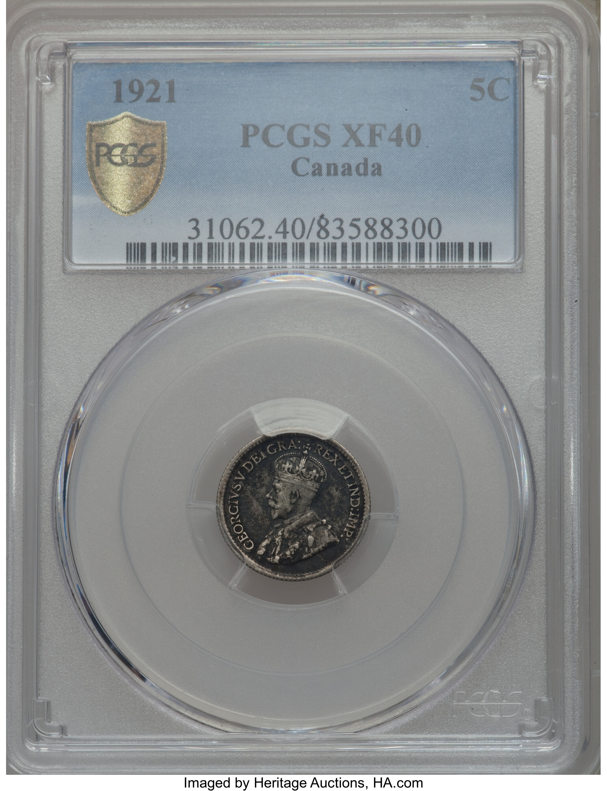 1921 5c AU50 thumbnail 18