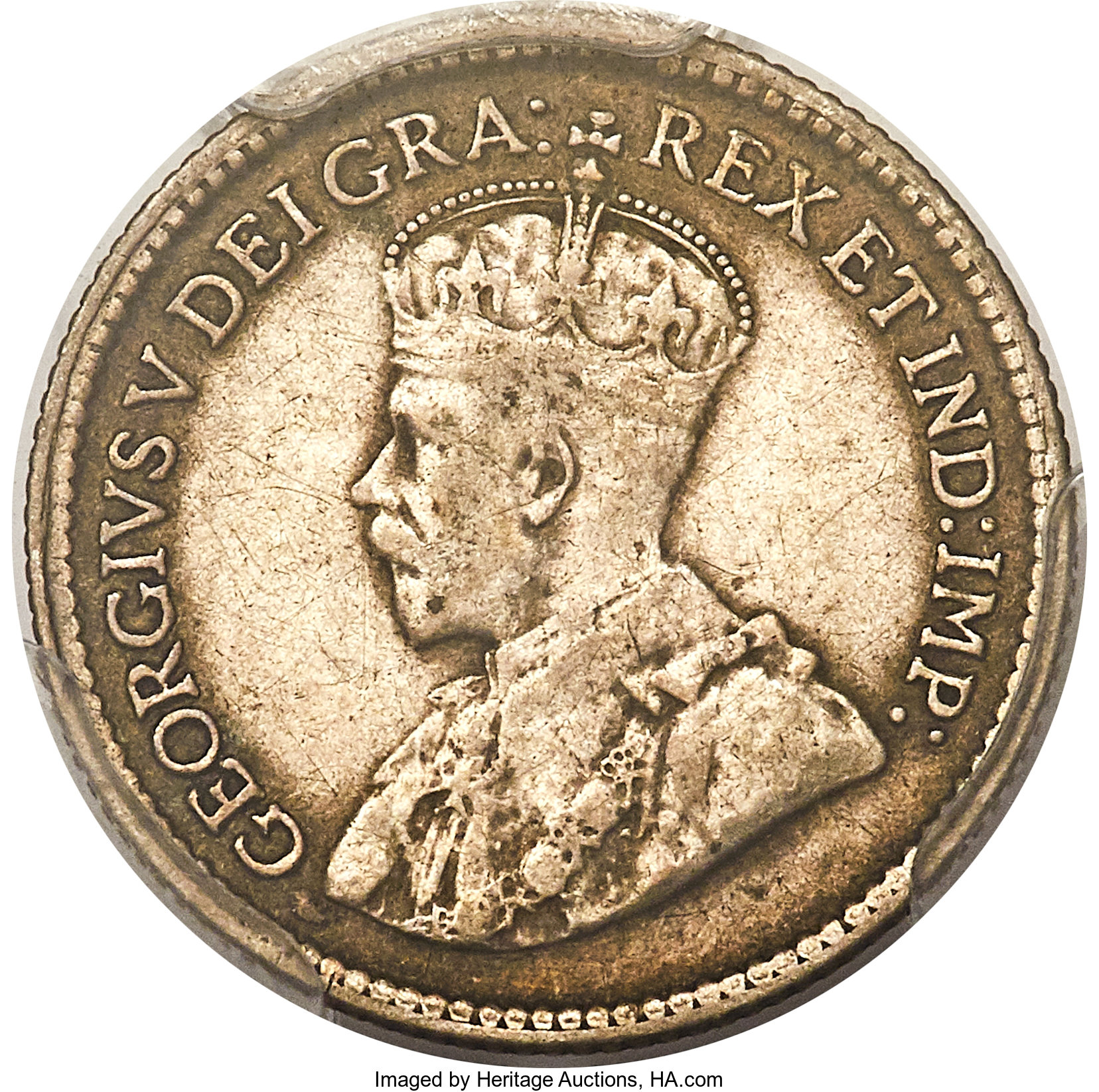 George V 5 Cents 1921 VF30 PCGS