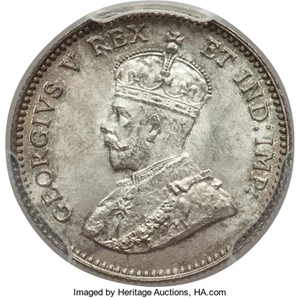 image for: George V 5 Cents 1911 MS65+ PCGS