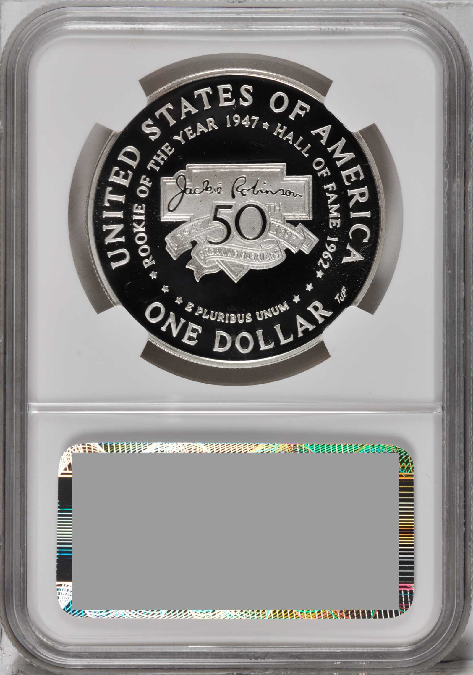 1997-S S$1 Jackie Robinson PR DCAM PR70 DCAM thumbnail 14
