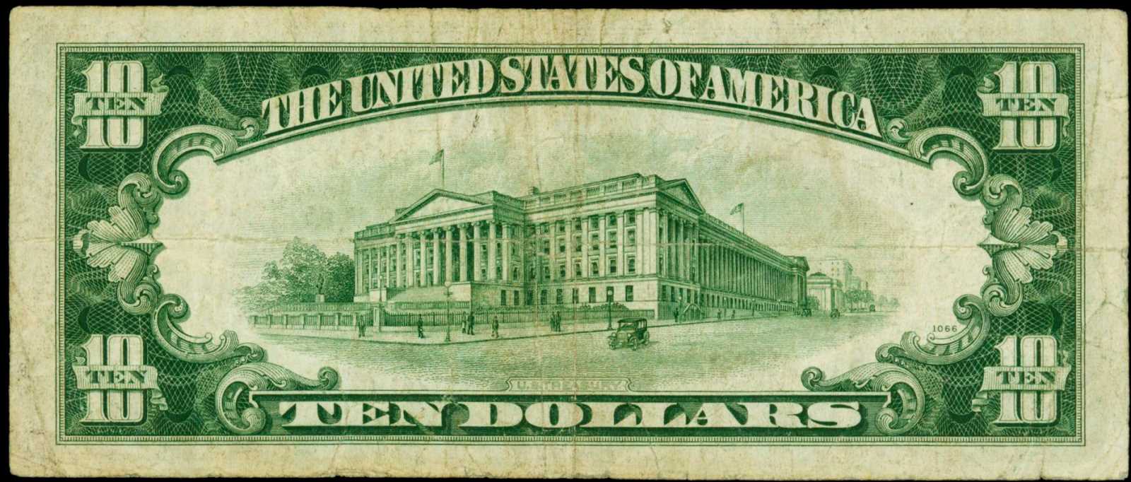 image for: Fr. 2007-C*. 1934B $10  Federal Reserve Star Note.  Philadelphia. PCGS Fine 15.