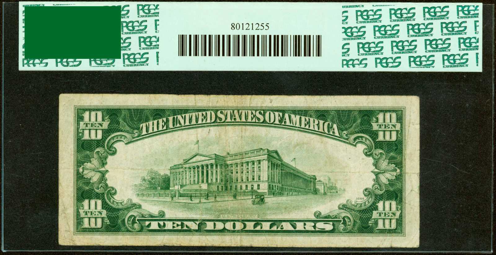 image for: Fr. 2007-C*. 1934B $10  Federal Reserve Star Note.  Philadelphia. PCGS Fine 15.
