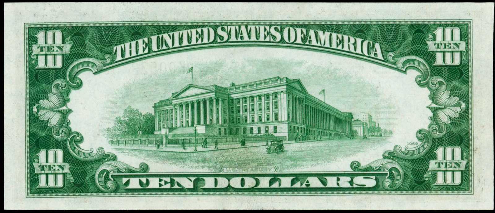 image for: Fr. 2006-K*. 1934A $10 Federal Reserve Star Note.  Dallas. PMG Choice About Uncirculated 58.