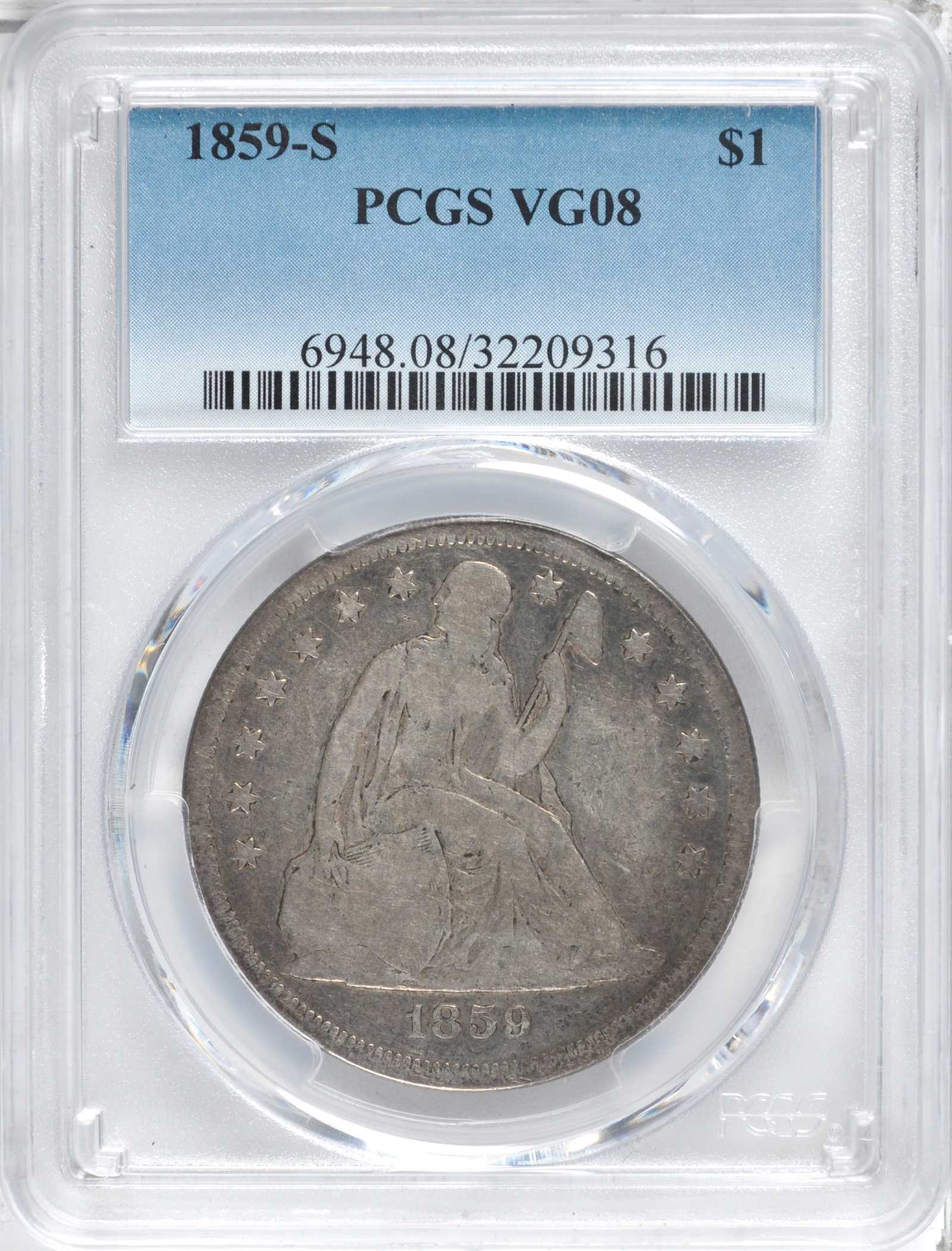 1859-S $1 AG3 thumbnail 13