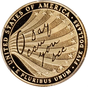 image for: 2012-W Star-Spangled Banner Gold $5. Proof-69 Deep Cameo (PCGS).