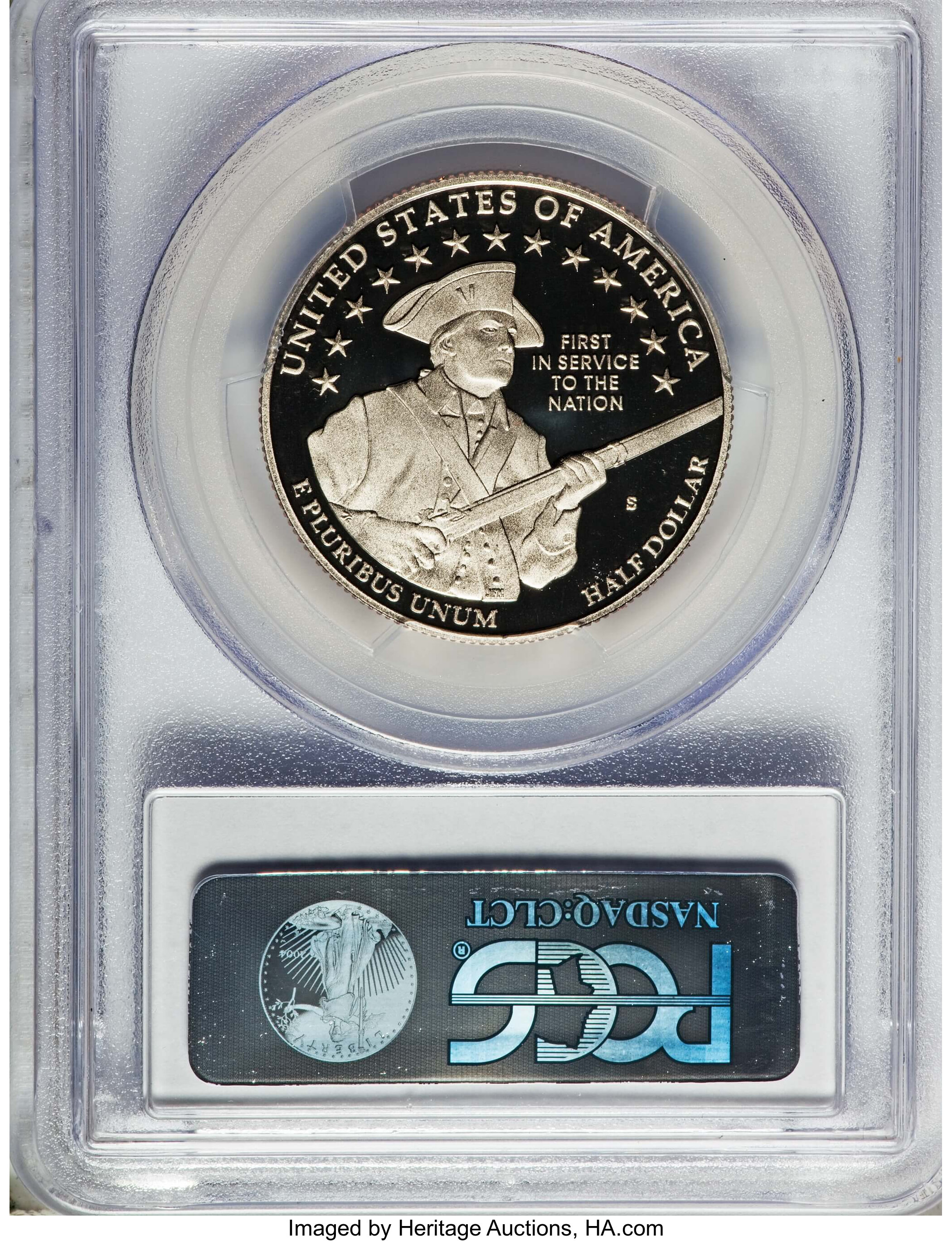 image for: 2011-S 50C U.S. Army PR70 Deep Cameo PCGS. PCGS Population (74). NGC Census: (244).  ...