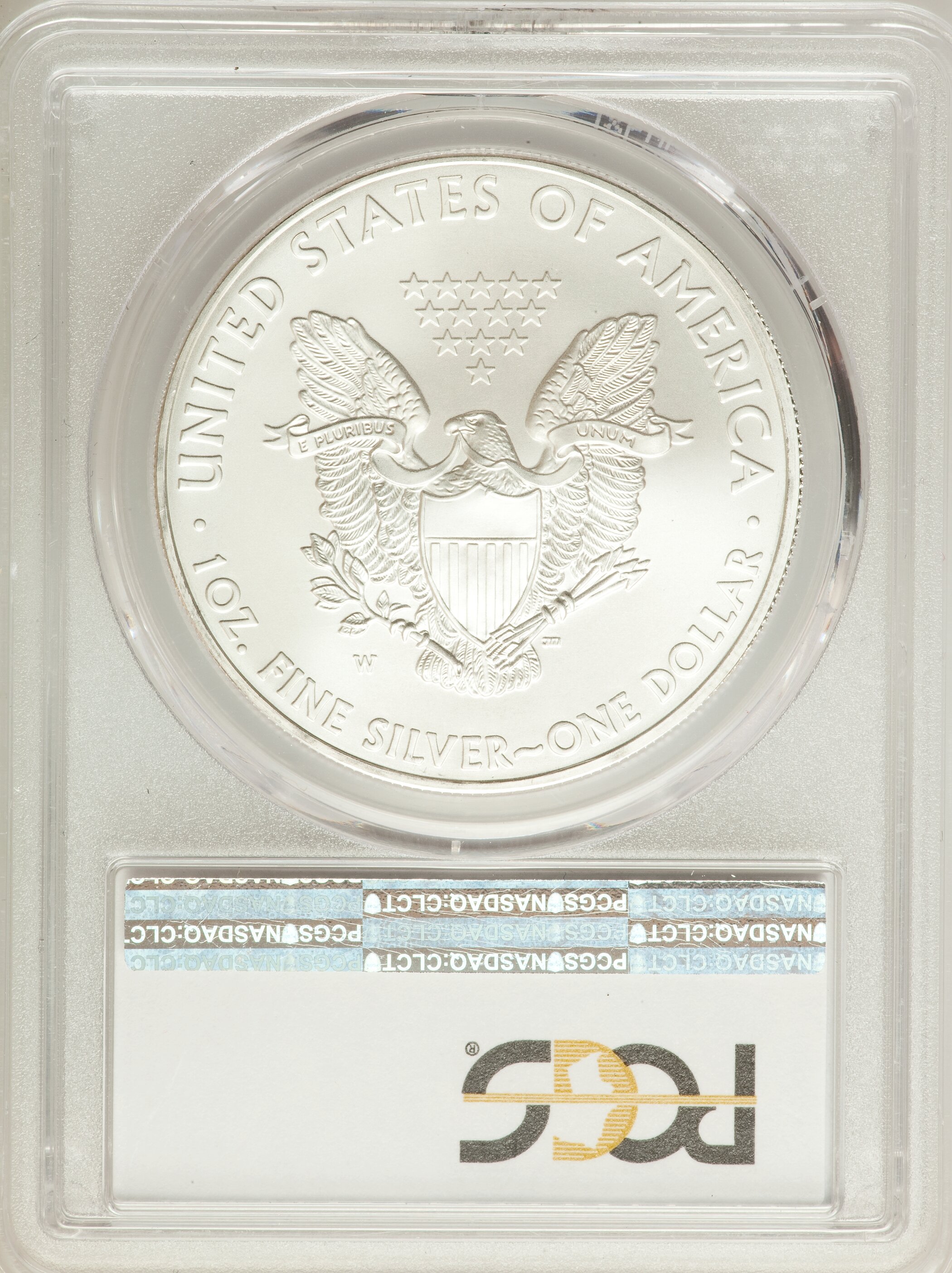 2008-W $1  Silver Eagle, Burnished MS68 thumbnail 19