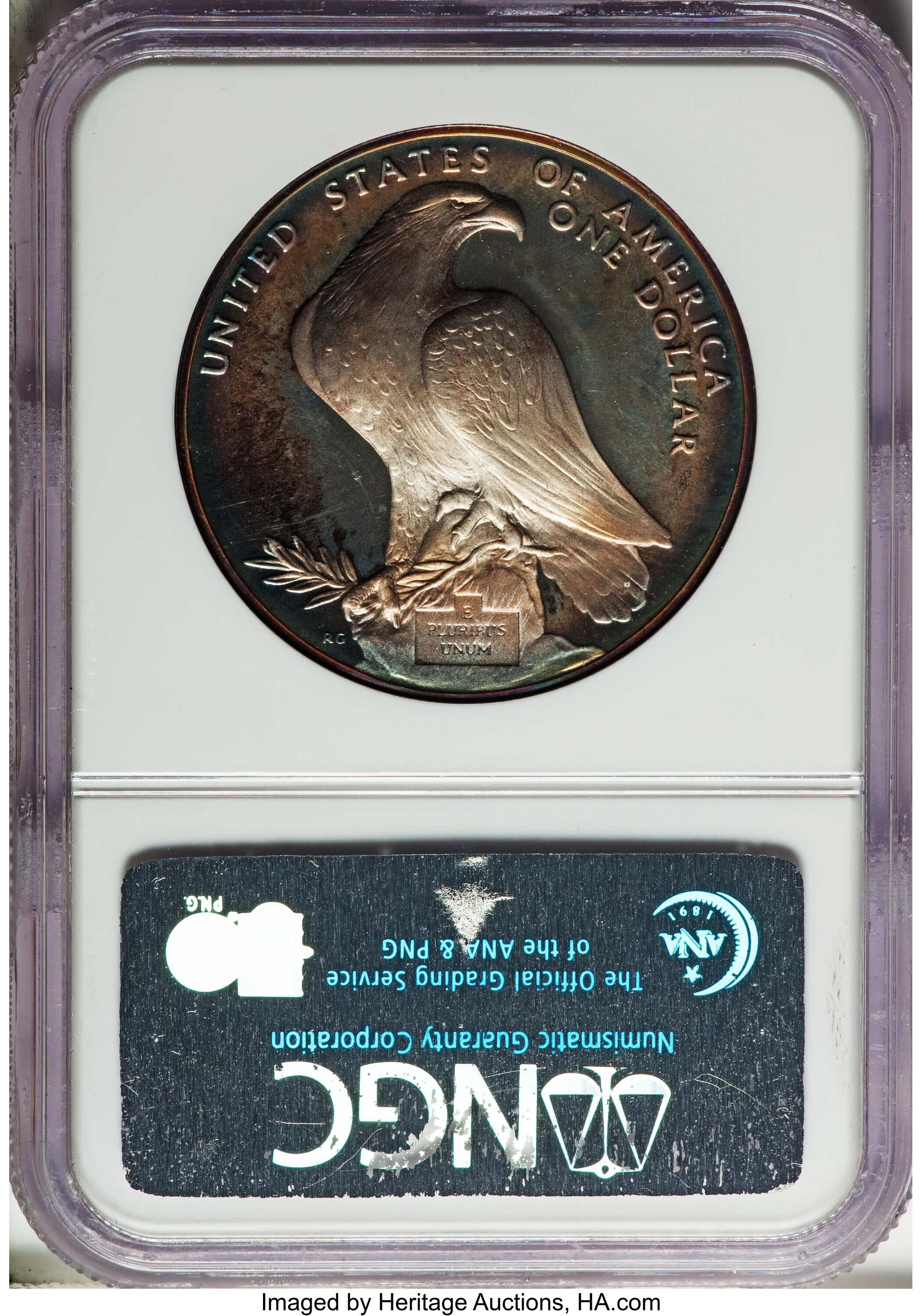 1983-S S$1 Los Angeles Olympiad Discus Thrower PR DCAM PR68 DCAM thumbnail 6