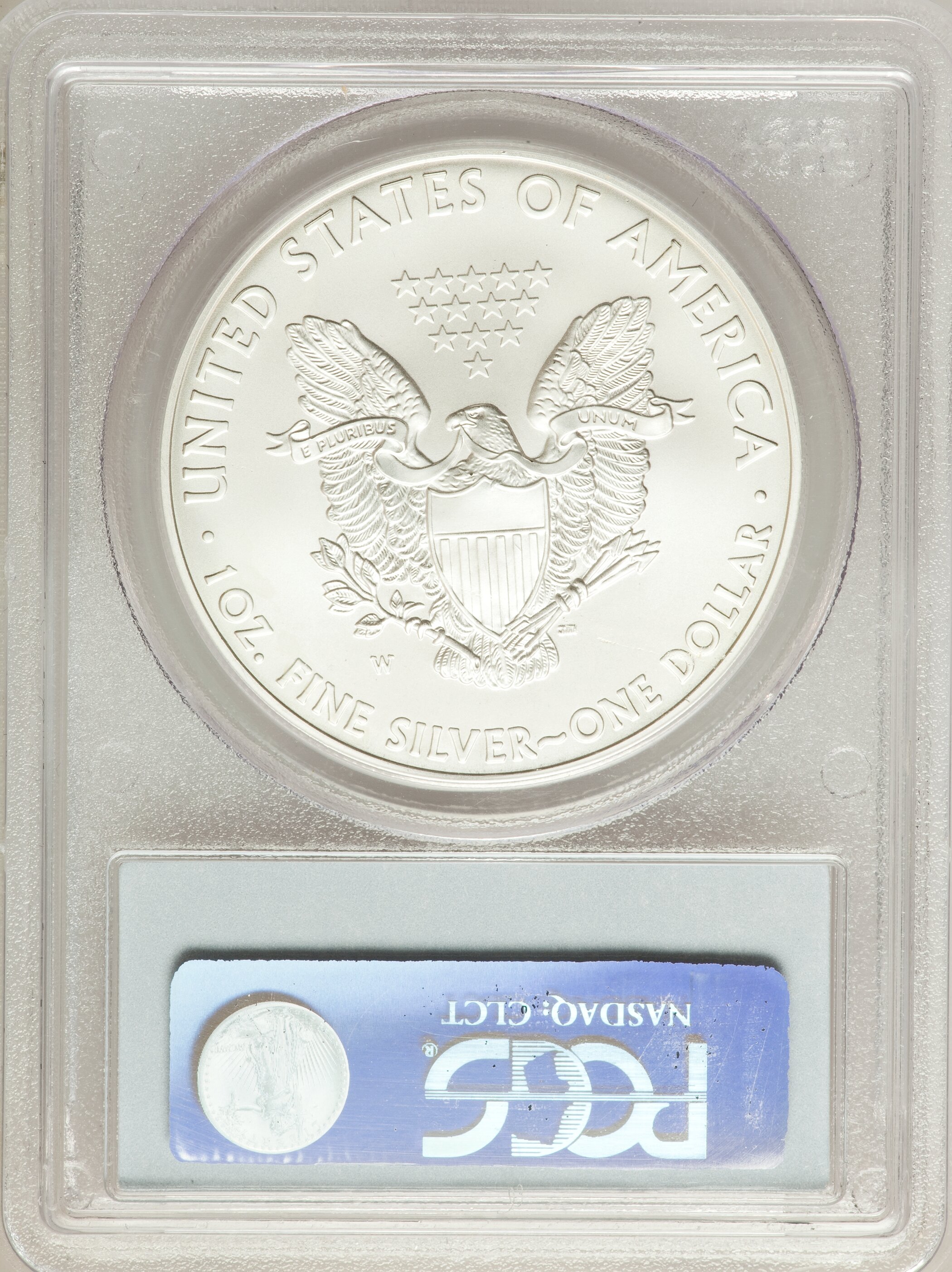 2008-W $1  Silver Eagle, Burnished MS68 thumbnail 23