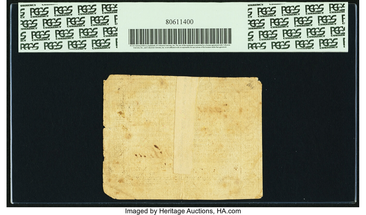 image for: Virginia May 7, 1781 $50 PCGS Apparent Very Fine 35....