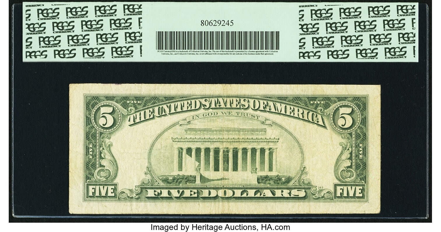 image for: Fr. 1970-L* $5 1969A Federal Reserve Star Note. PCGS Very Fine 20....
