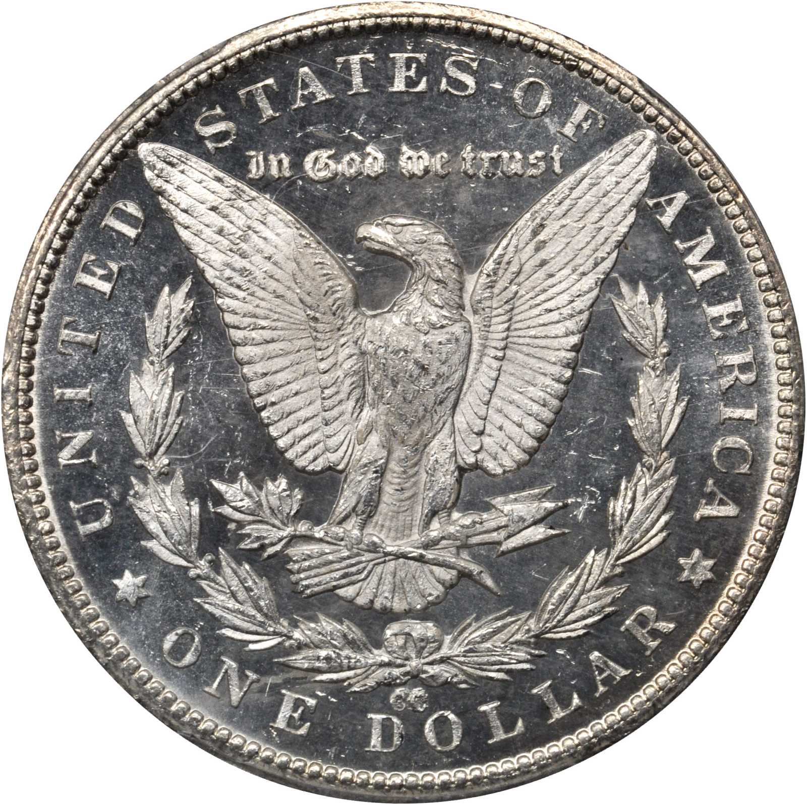 image for: 1879-CC Morgan Silver Dollar. VAM-3. Top 100 Variety. Capped Die. MS-62 PL (PCGS). CAC.