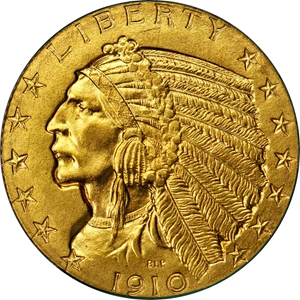 image for: 1910 Indian Half Eagle. Proof-65 (PCGS). CAC.