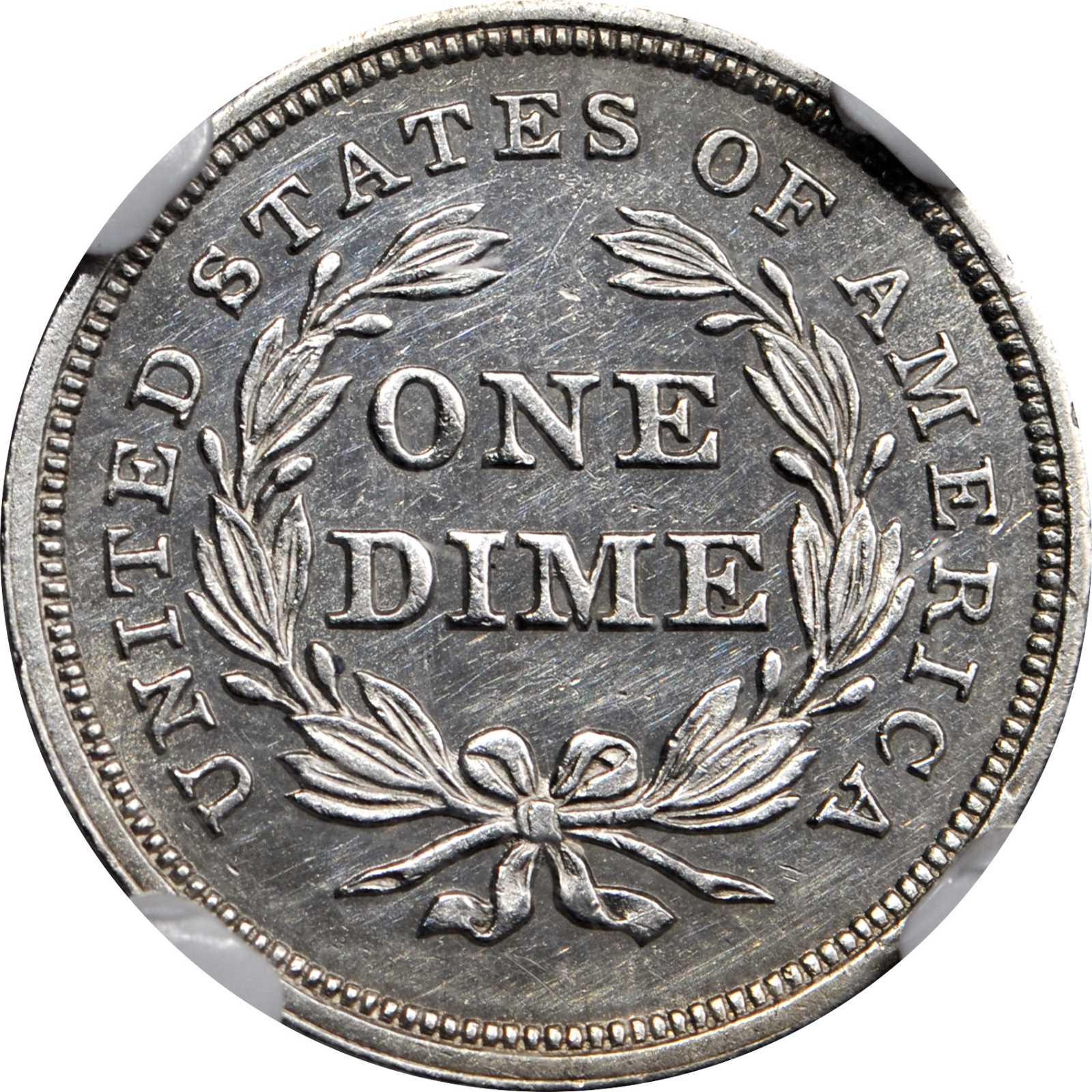 image for: 1839 Liberty Seated Dime. No Drapery. Proof-62 (NGC).