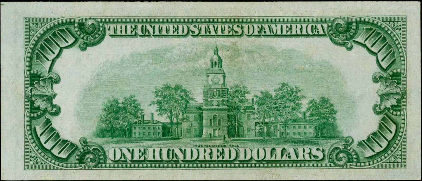 image for: Fr. 2154-H*. 1934B $100 Federal Reserve Note. St. Louis. PMG About Uncirculated 55 EPQ.