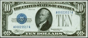 image for: Fr. 1700. 1933 $10 Silver Certificate. PMG Superb Gem Uncirculated 67 EPQ.