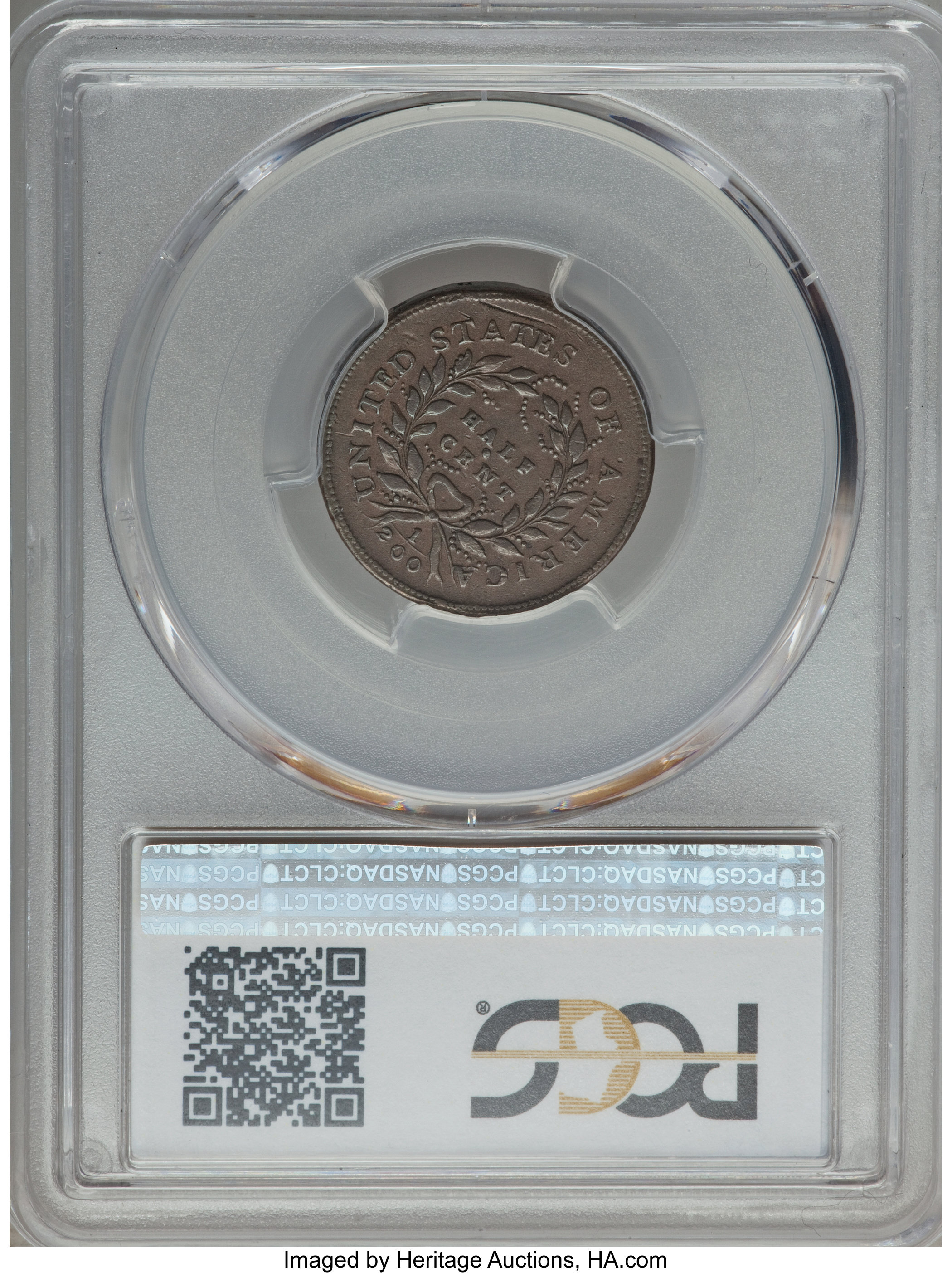 1793 1/2c C-2 MS BN VF30 BN thumbnail 2