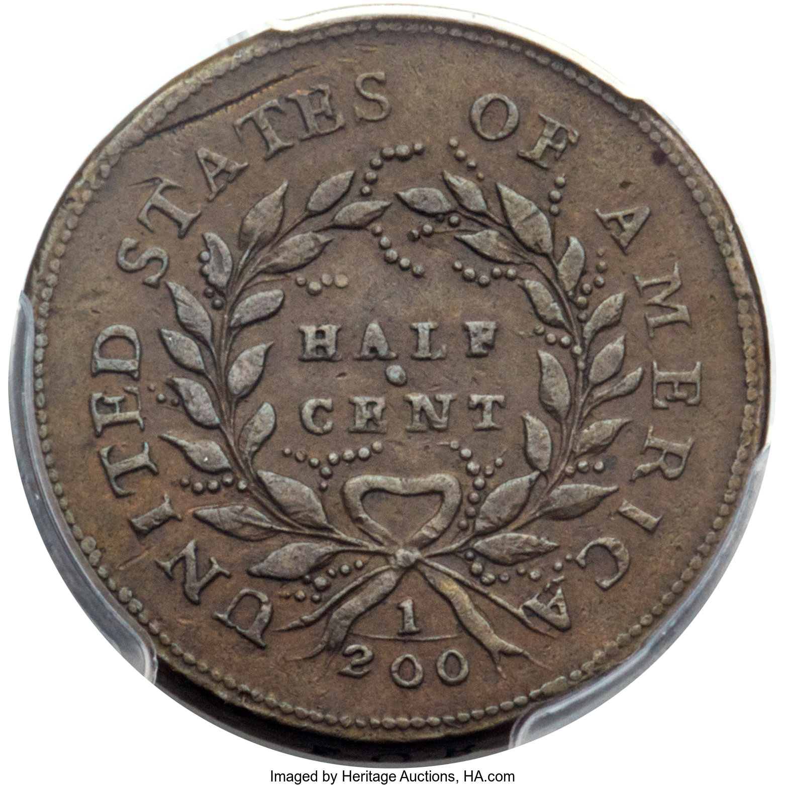 1793 1/2c C-2 MS BN VF30 BN thumbnail 3