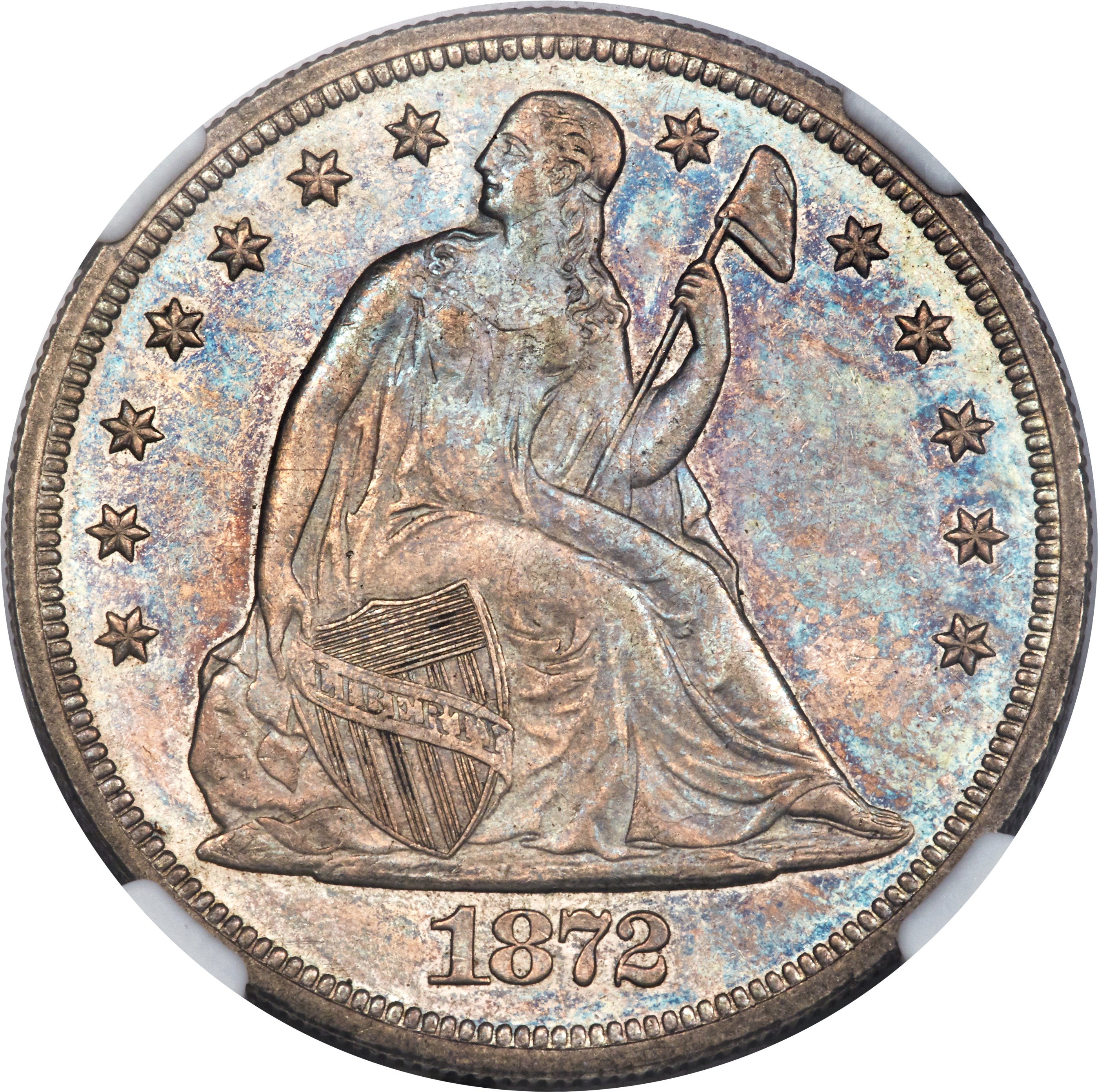 1872-CC $1 MS61 NGC. OC-1, High R.3. ...