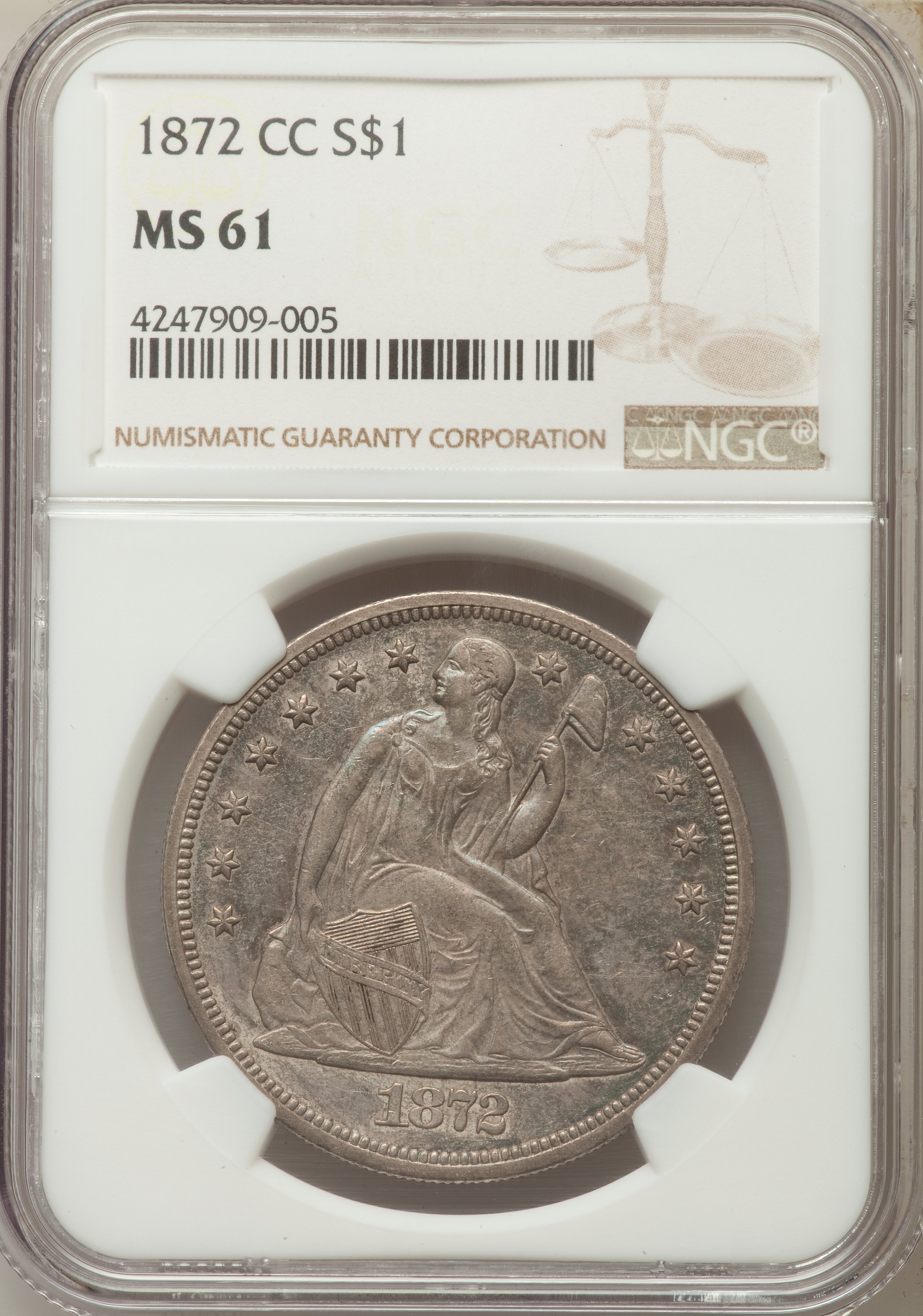 1872-CC $1 MS65 thumbnail 14