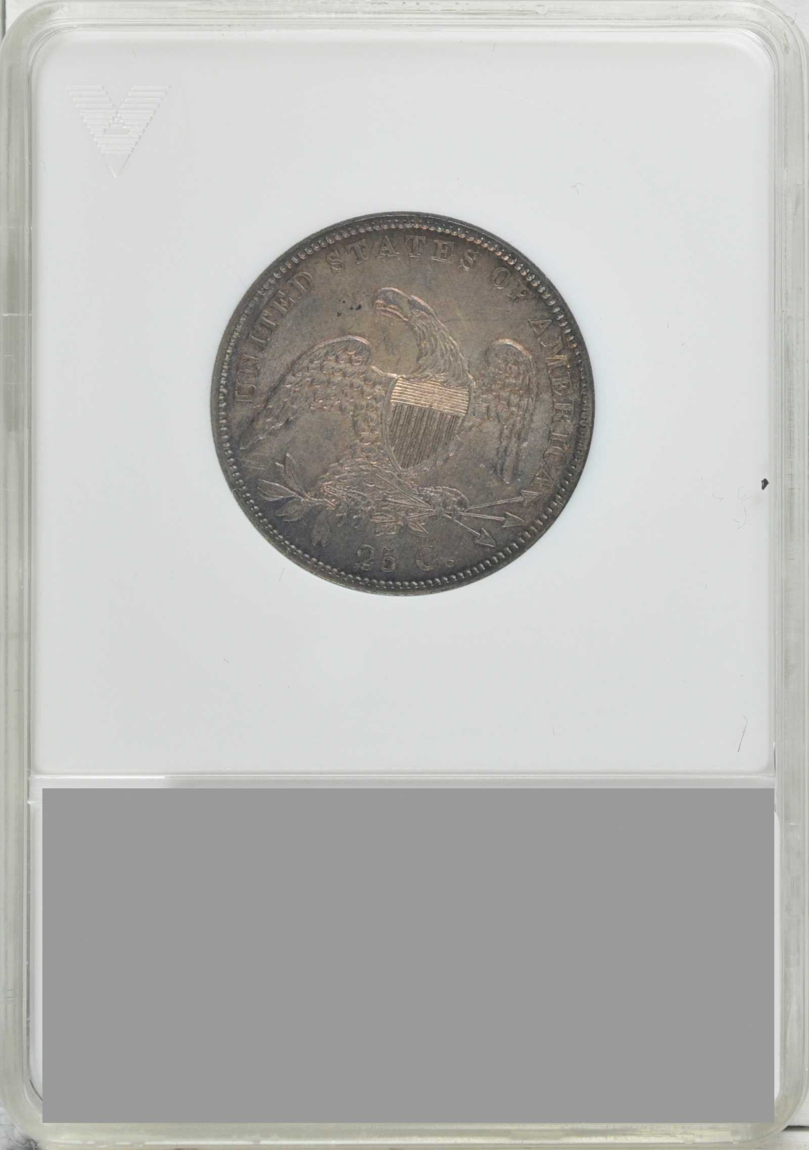 1838 25c Capped Bust MS65 CAC thumbnail 10