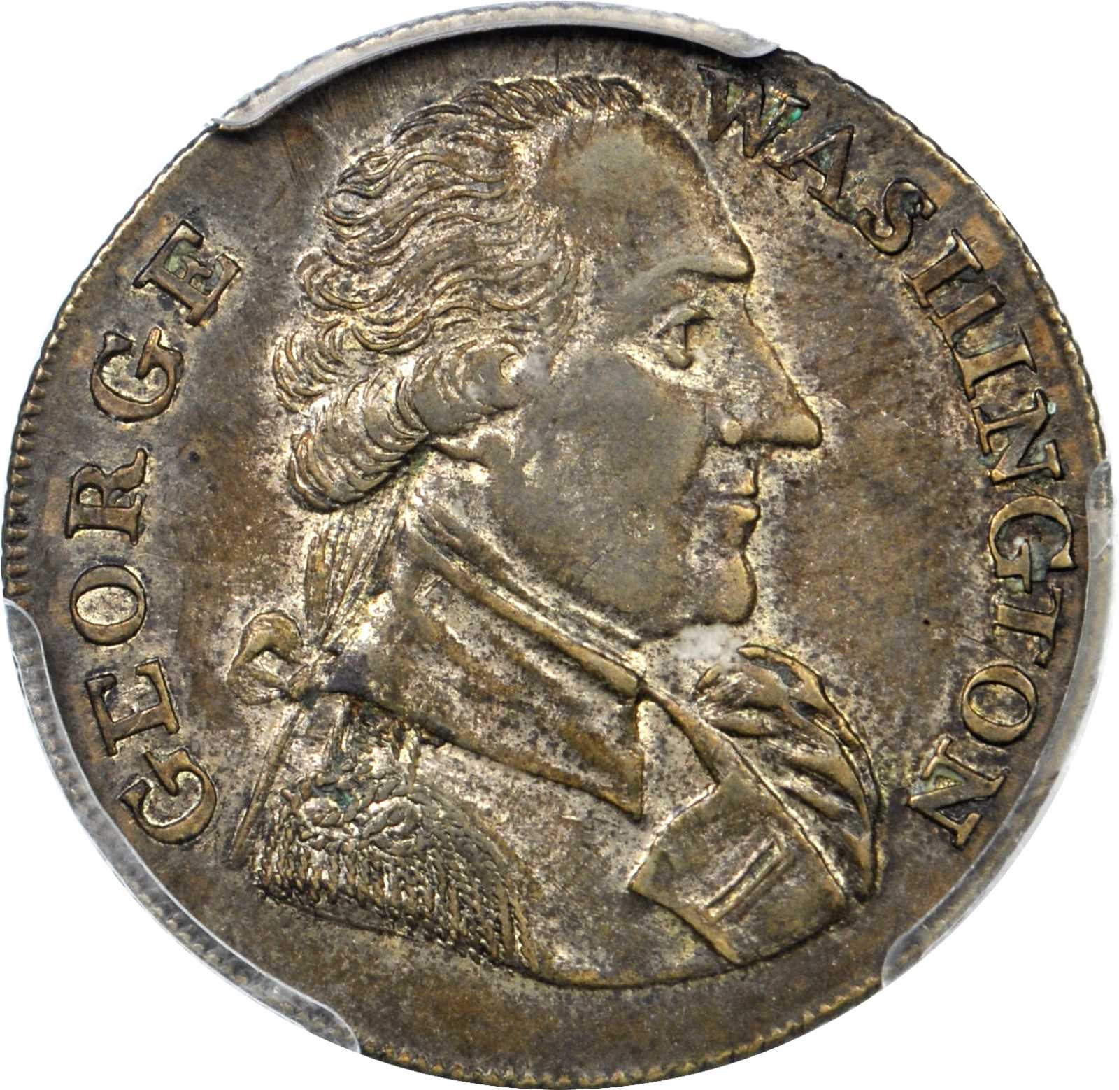 image for: Undated (Possibly Circa 1793) Success Medal. Large Size. Baker-265, W-10900. Rarity-6. Silvered Brass. Reeded Edge. AU-58 (PCGS). CAC.