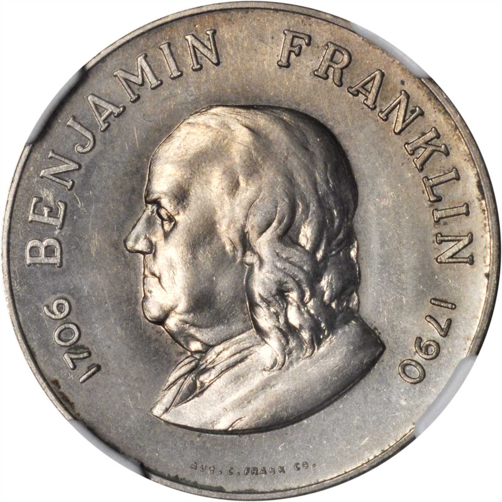 image for: Undated (Circa 1964) DuPont Pattern Quarter. Judd-Unlisted, Pollock-5391. Rarity-2. Nickel Alloy bonded to a Copper Core. Plain Edge. MS-63 (NGC).