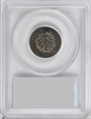 image for: 1870 Pattern Quarter Dollar. Judd-912, Pollock-1008. Rarity-6+. Silver. Reeded Edge. Proof-66 (PCGS).