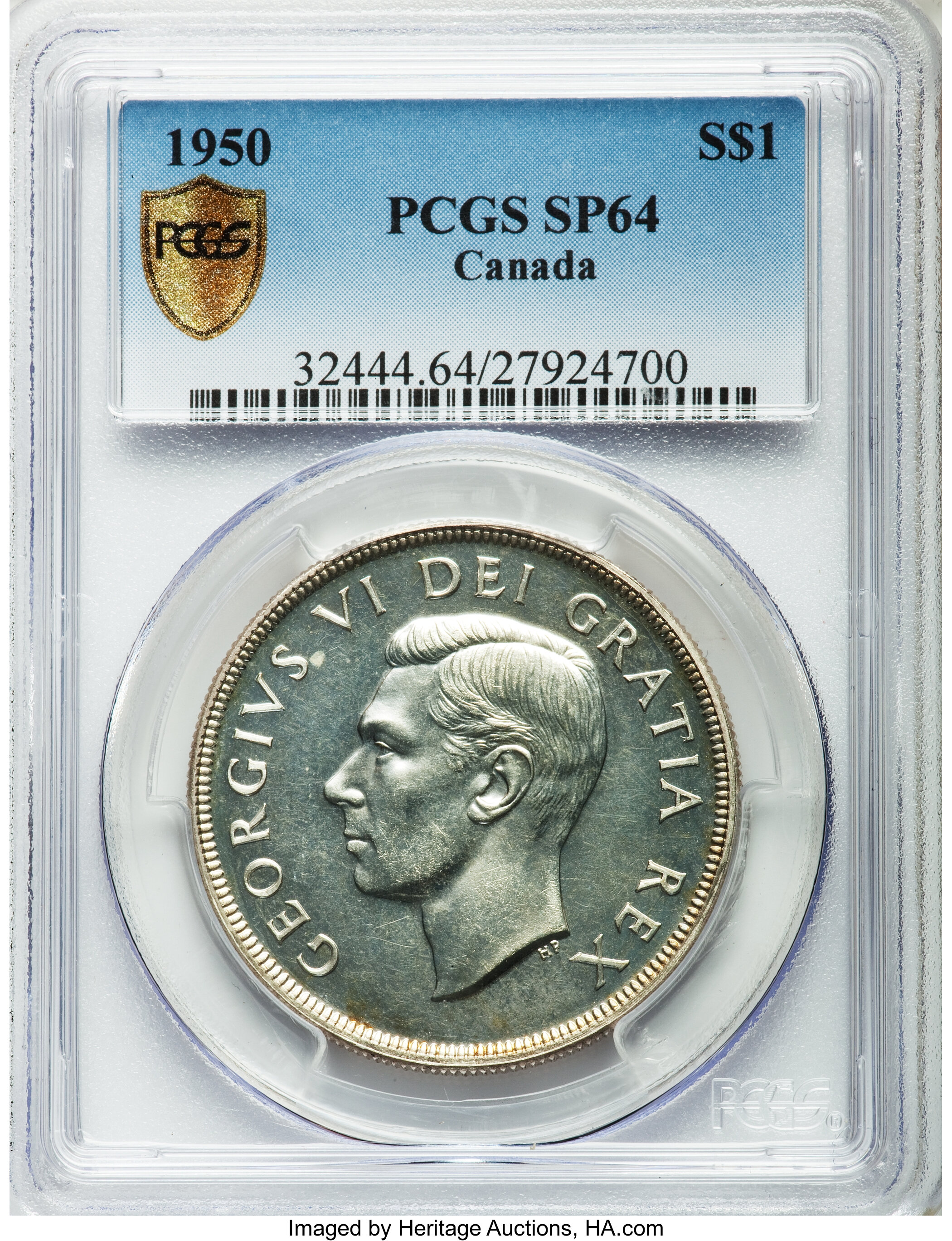 image for: George VI Specimen Dollar 1950