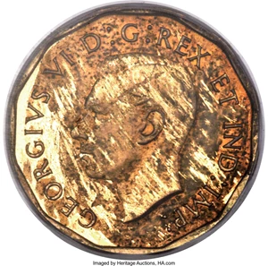 image for: George VI tombac 5 Cents 1942 SP63 PCGS