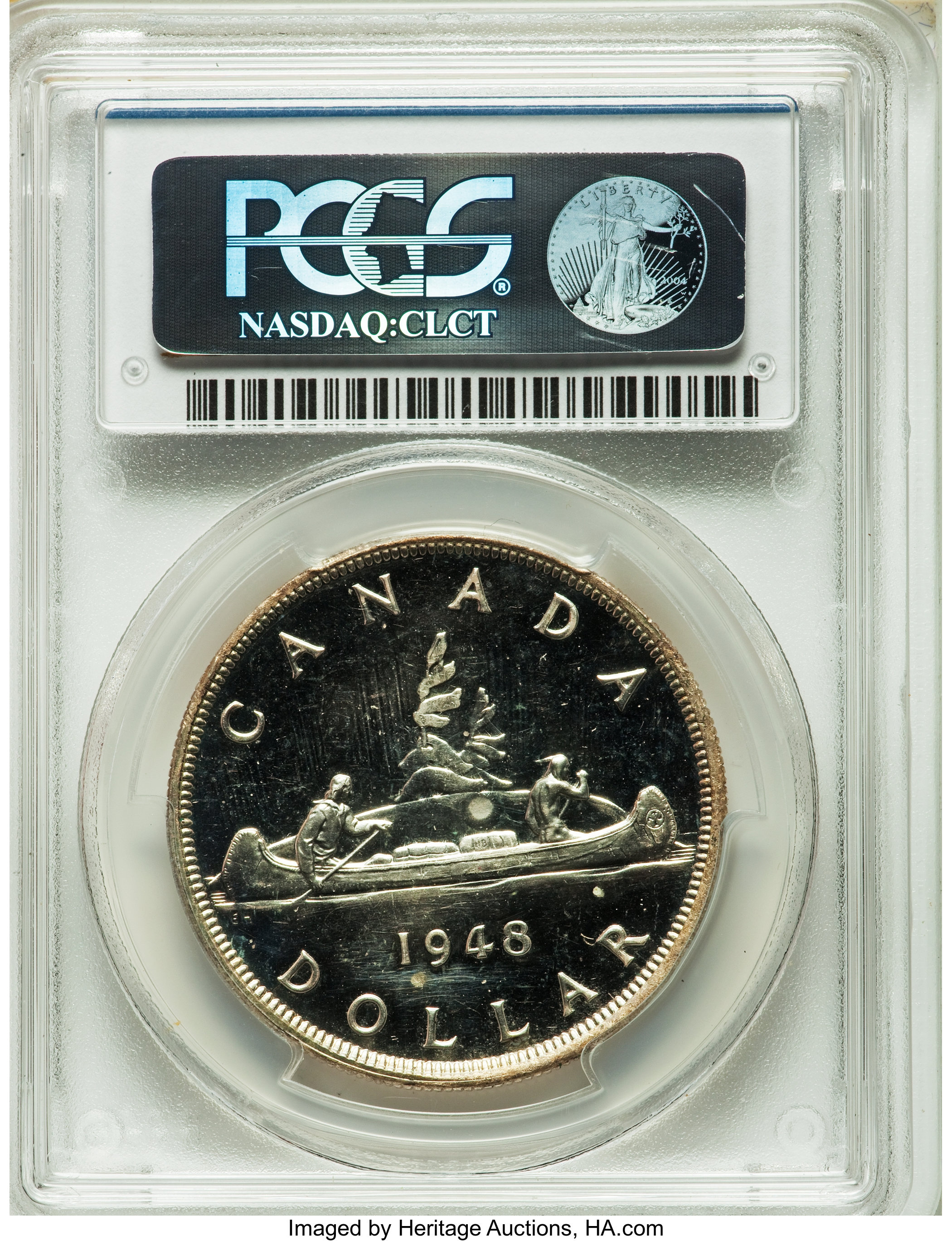 image for: George VI Specimen Dollar 1948 SP64 PCGS