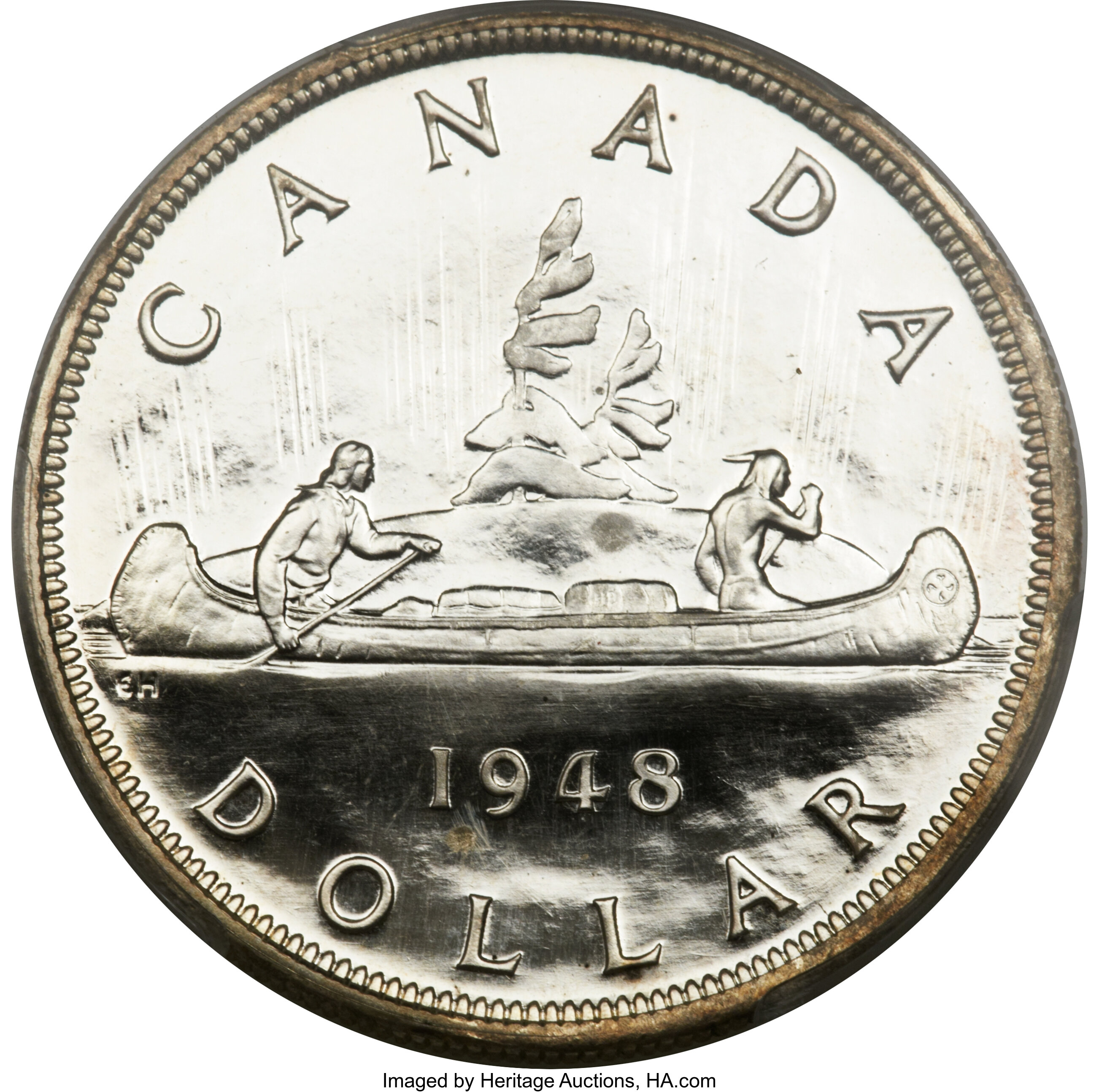 image for: George VI Specimen Dollar 1948 SP64 PCGS