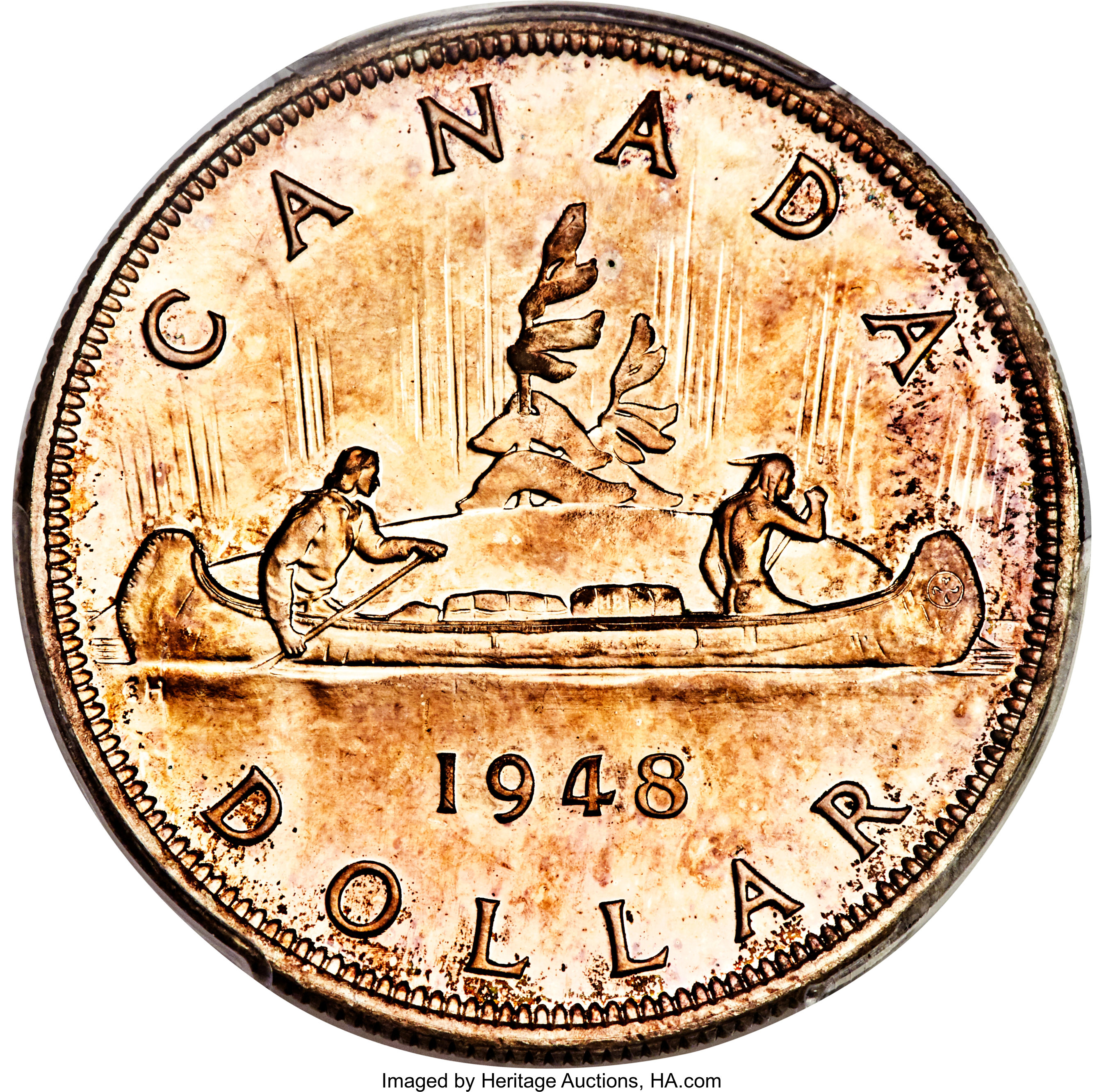 image for: George VI Specimen Dollar 1948 SP65 PCGS