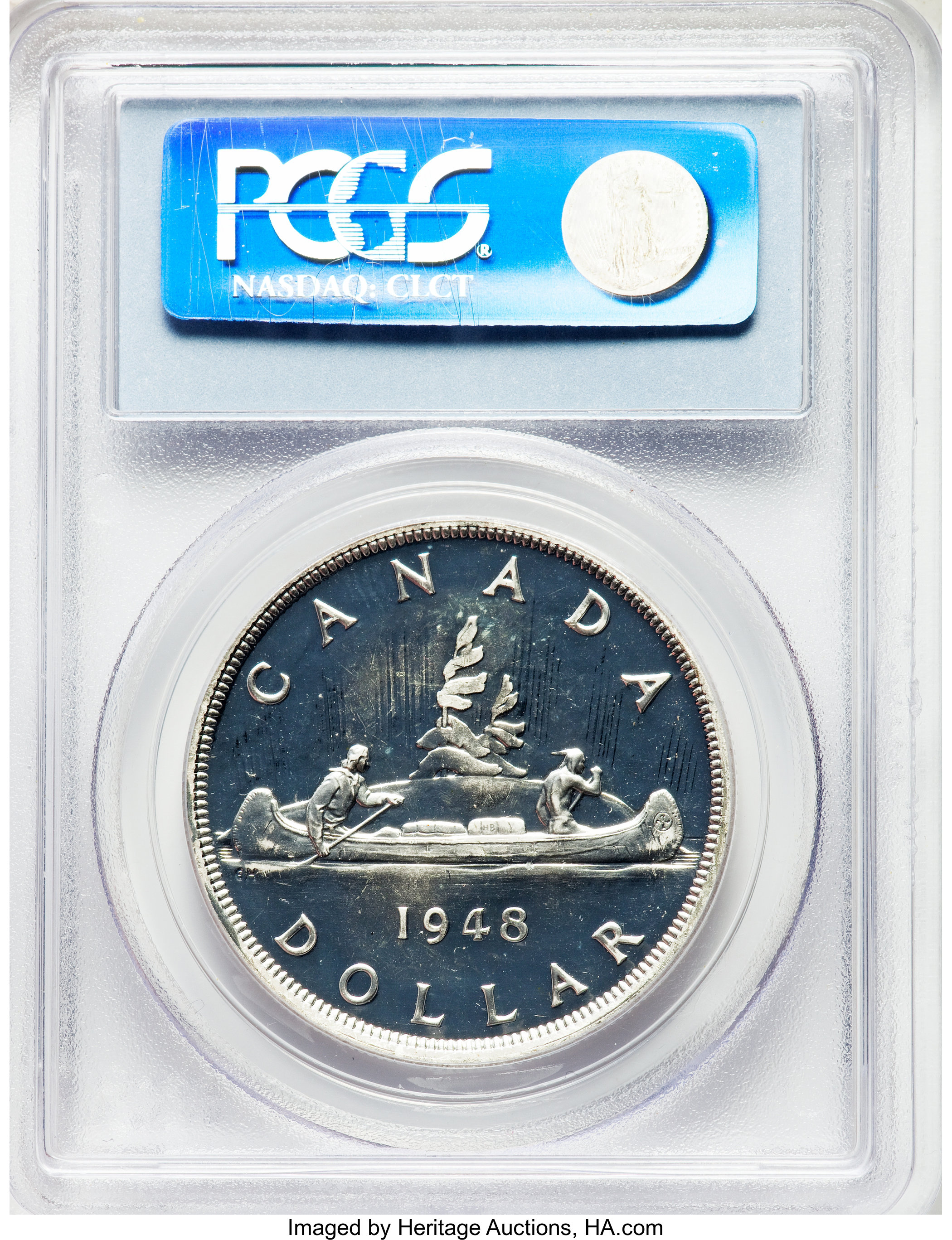 image for: George VI Specimen Dollar 1948 SP66 PCGS
