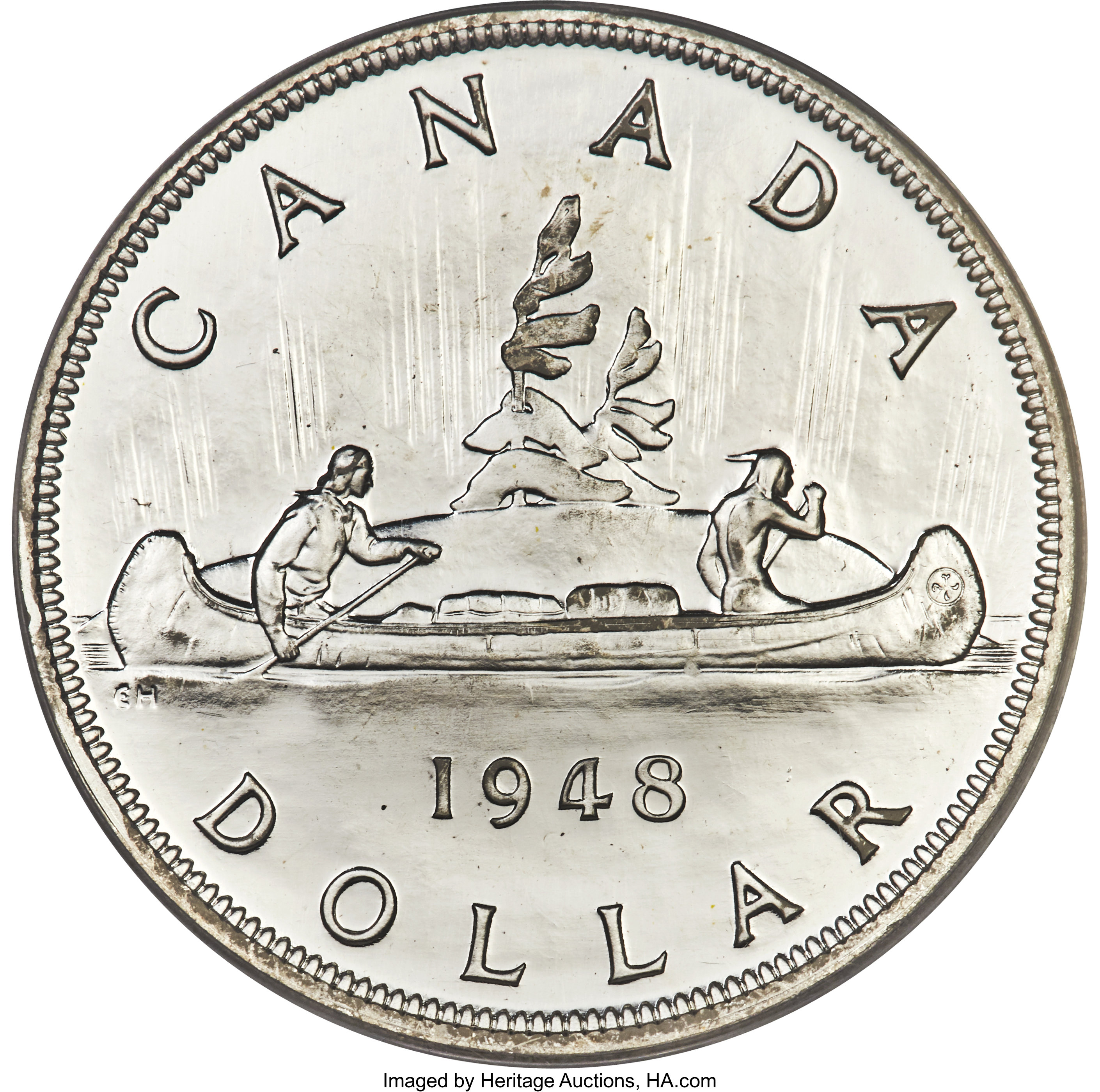 image for: George VI Specimen Dollar 1948 SP66 PCGS