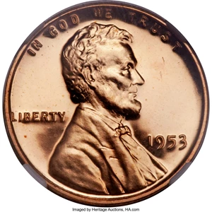 image for: 1953 1C PR68 Red Ultra Cameo NGC....