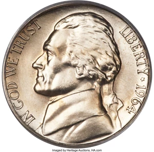 image for: 1964 5C SMS MS68 Full Steps PCGS....