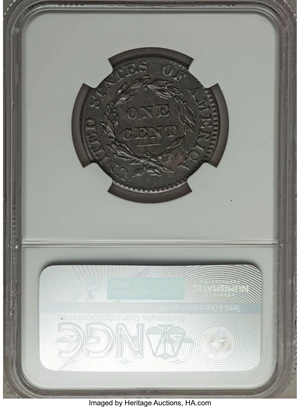 image for: 1825 1C N-3, R.3, XF45 Brown NGC. NGC Census: (1/4). PCGS Population (0/2). Mintage: 1,461,100.From The Rev. Dr. James ...