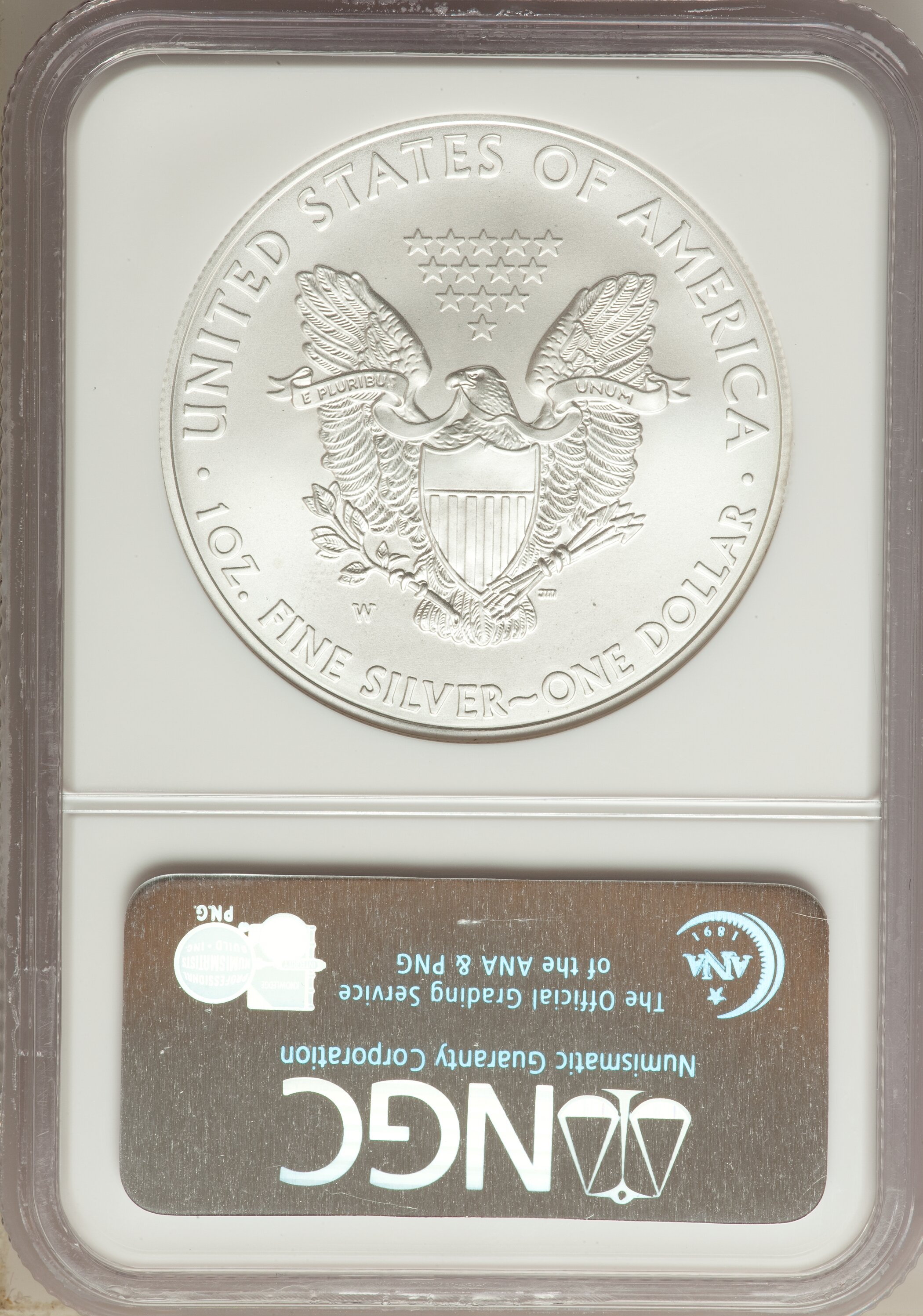 2008-W $1  Silver Eagle, Burnished MS68 thumbnail 25