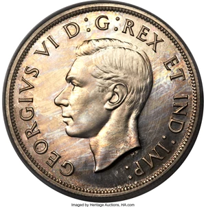 image for: George VI Specimen Dollar 1938