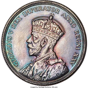 image for: George VI Specimen Dollar 1935 UNC Details (Cleaned) PCGS