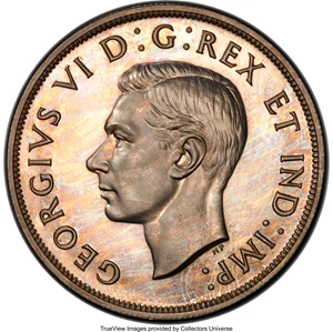 image for: George VI Specimen Dollar 1938 SP64 PCGS