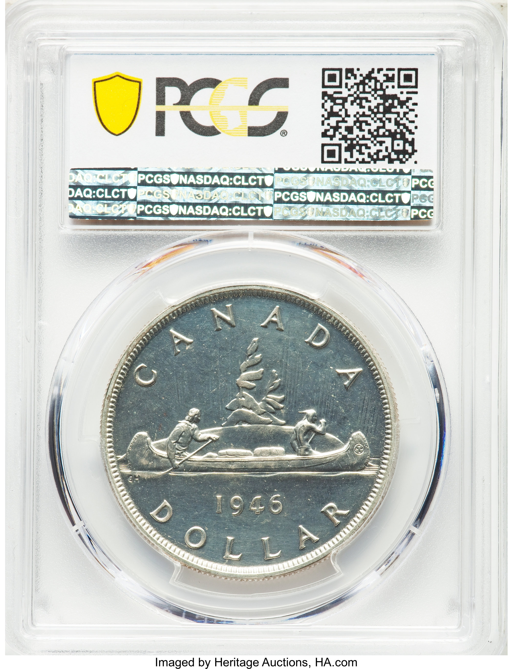 image for: George VI Specimen Dollar 1946 SP64 PCGS